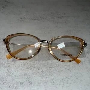 Versace | Accessories | Versace Goldorange Eyeglasses Ve  display picture 1
